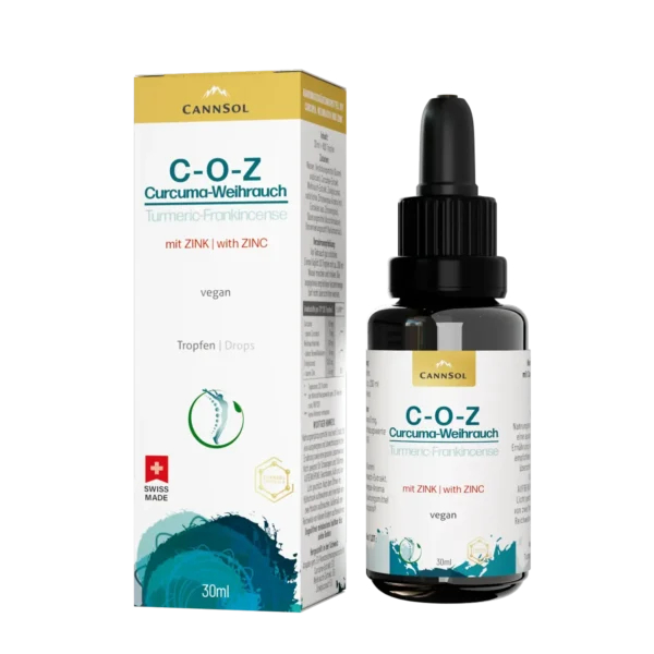 CannSol C-O-Z Curcuma – Indischer Weihrauch mit Zink – Entzündungshemmung & Immunsystemstärkung