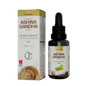CannSol Ashwagandha-Zink Vitamin B1 - Stressabbau & mentale Balance