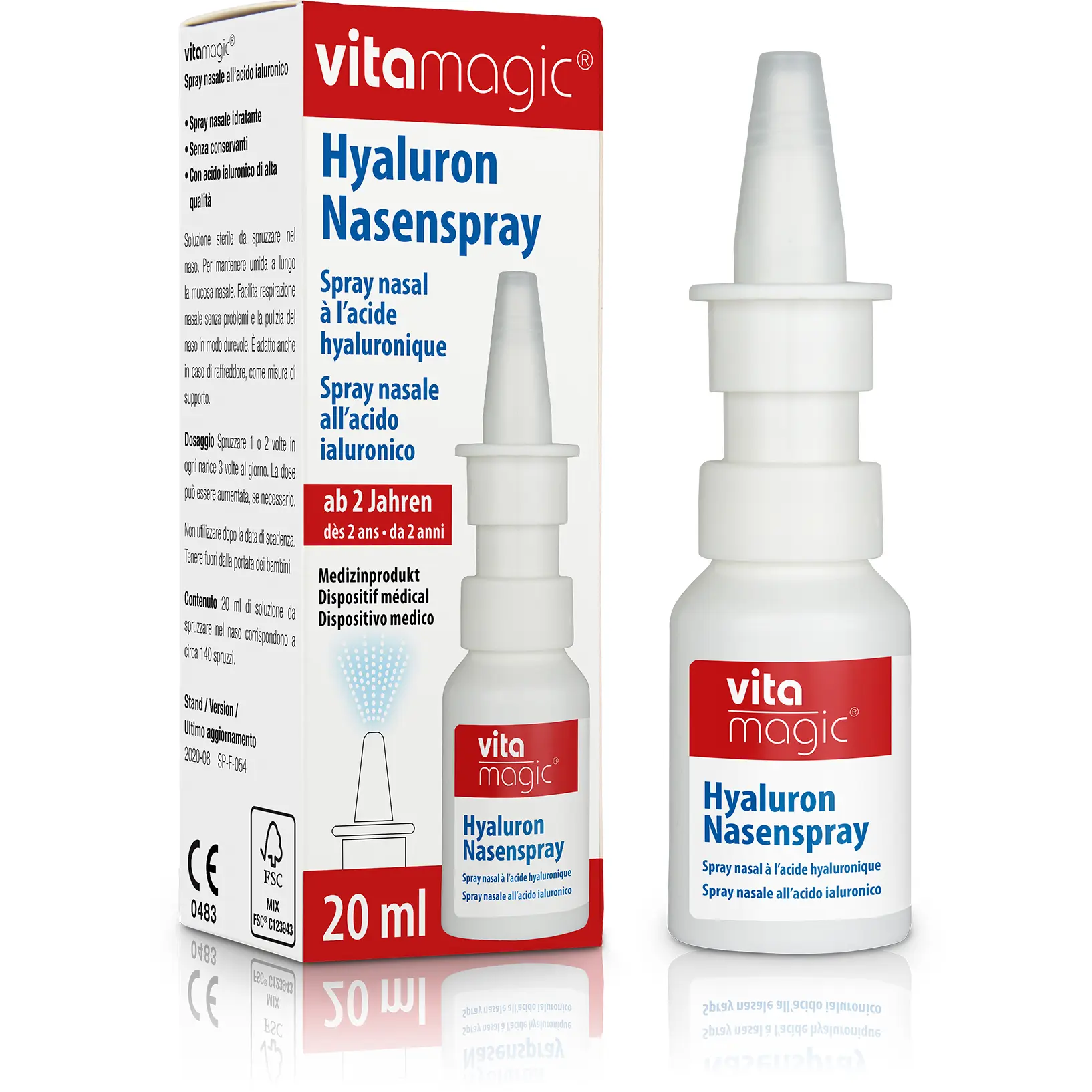 vitamagic® Hyaluron Nasenspray 20ml – sanfte Nasenschleimhaut-Befeuchtung